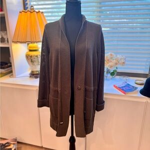 Coldwater Creek Brown Cardigan Sweater